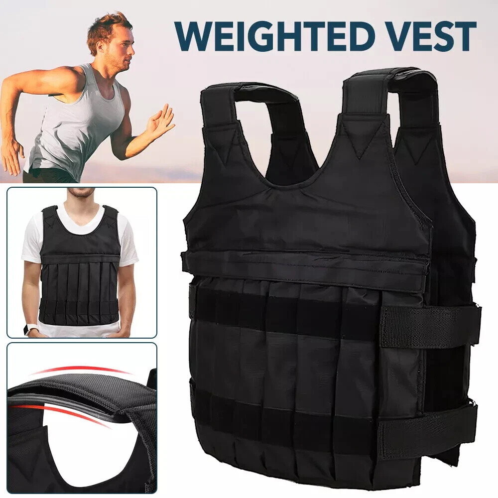 Exercise Training Workout Weighted Vest For Women Men Adjustable Weight 110 LB