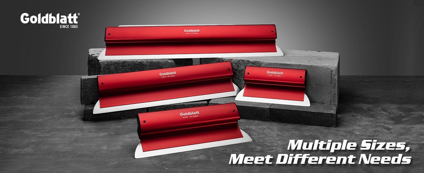 Goldblatt 24''/32''/12''/16'' Drywall Skim Blade 0.3mm Stainless Steel Skim Coat