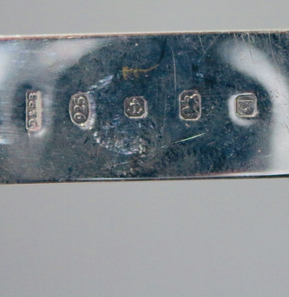 Vintage Sterling solid silver hallmarked bookmark