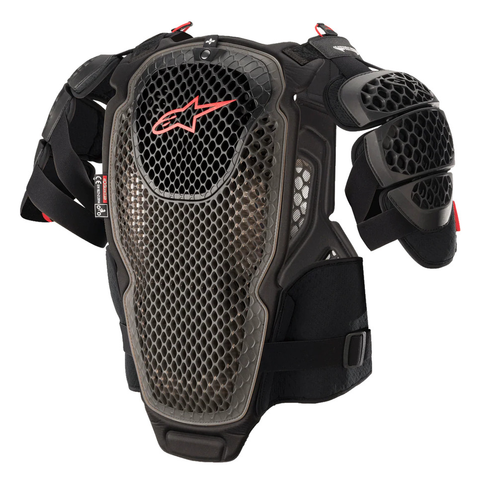 Alpinestars A-6 Chest Protector - Black/Anthracite/Red - Medium/Large
