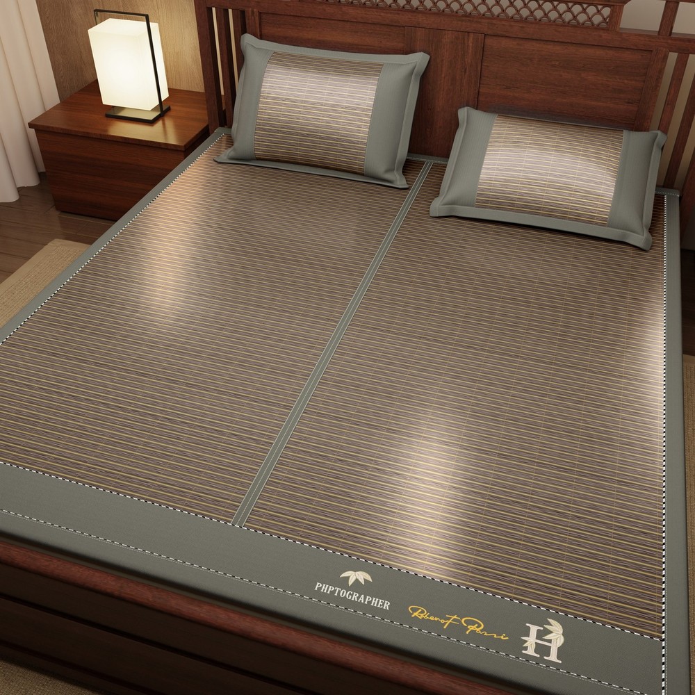 Bamboo Mat 2026 Summer Sleeping Mat Cooling Bed Mat Folding Multi Size 凉席 光滑竹席 棕