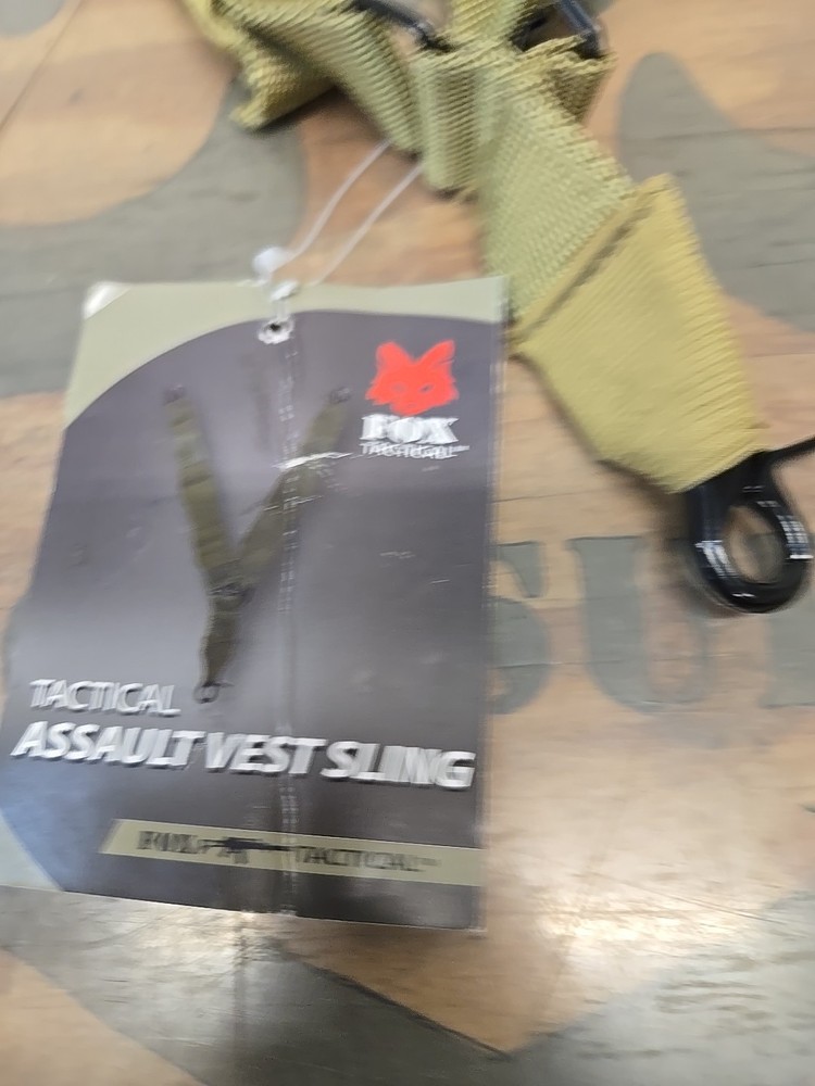Fox Tactical Assault Vest Adjustable Quick Release Sling Coyote