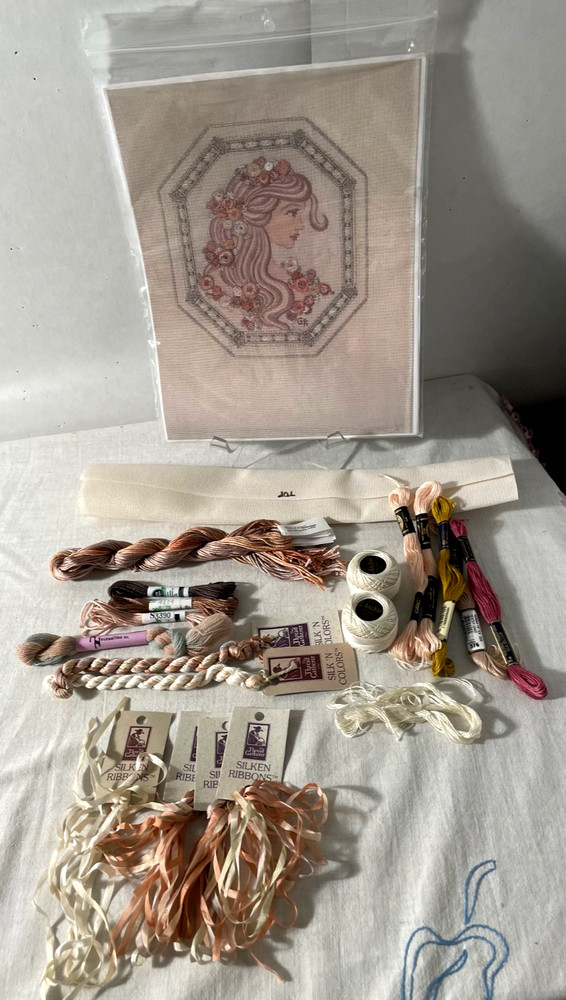 HTF Gay Ann Rogers FLORA Needlepoint/Counted Thread KIT