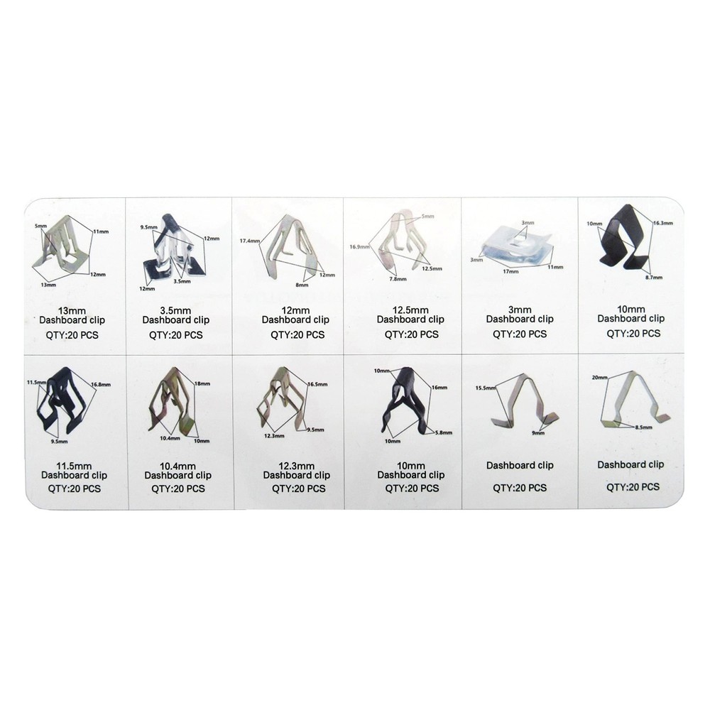 Star 240PCS Car Trim Panel Fastener Kit | Dashboard DVD CD Console Clips