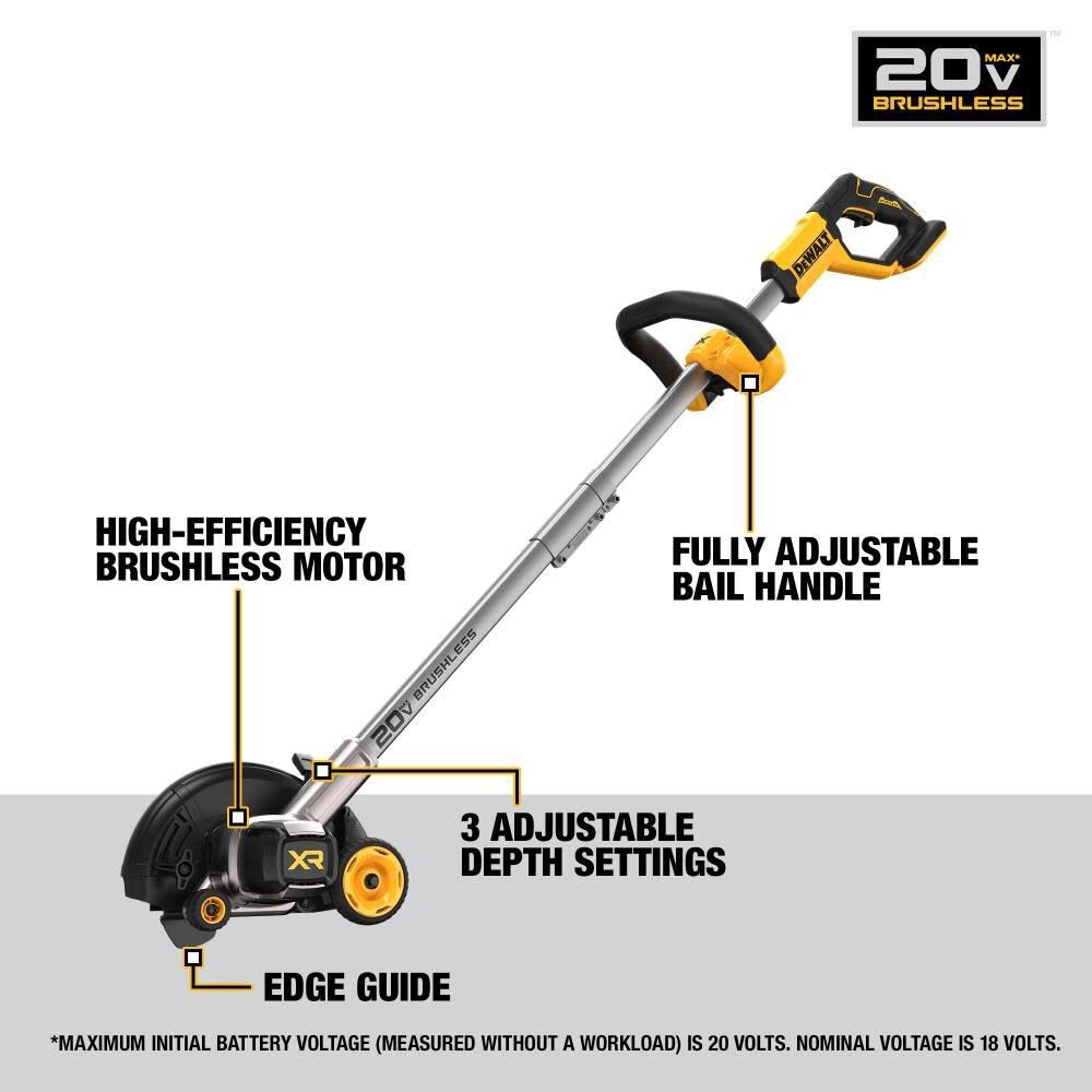 DEWALT 20V MAX Brushless Cordless Edger (Bare Tool)