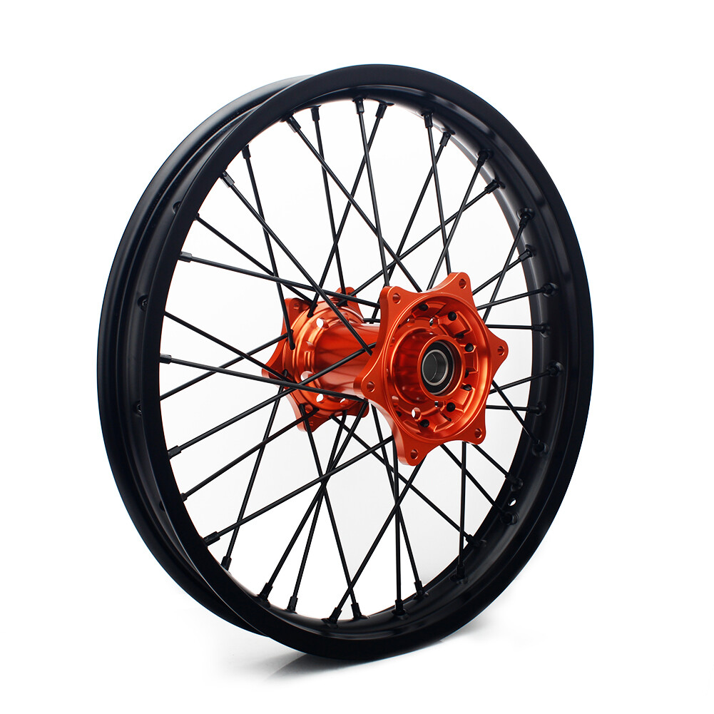 21'' 18'' Complete Wheels Set Orange Hub Rim 125-540 SX EXC SXF For HUSABERG 03+
