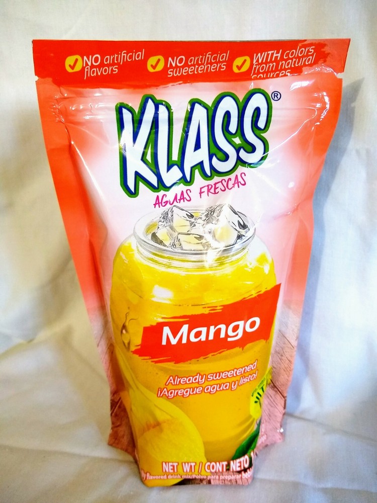 Klass Mango Powdered Drink Mix 14.1 Oz Package