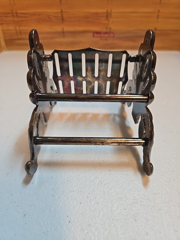 Vintage Ornate Silverplate Formal Knife Rack for 12