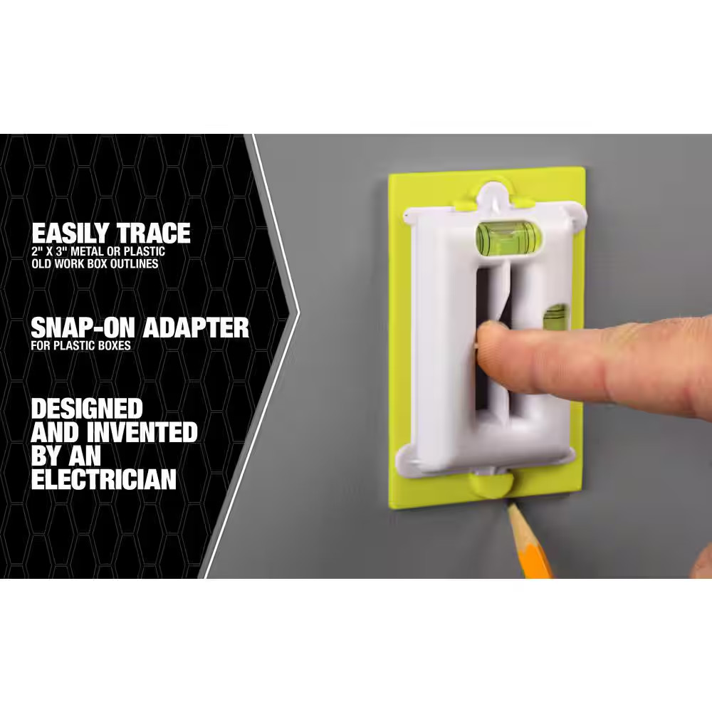 Metal or Plastic Old Work Box Tracer Tool