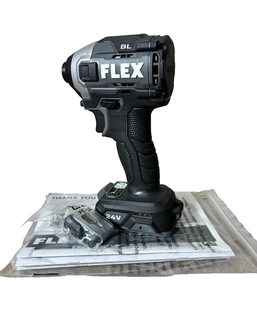 FLEX FX1371A-Z 24V Brushless Cordless 1/4" Torque Quick Eject Hex Impact Driver
