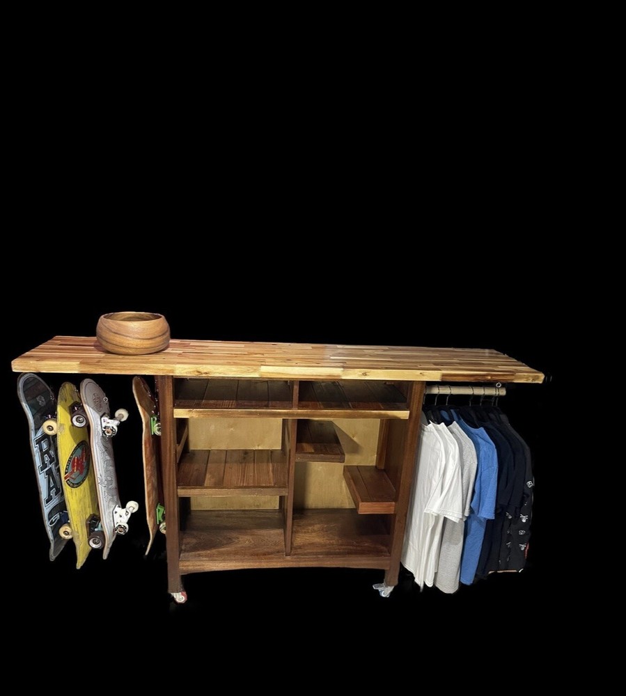 Universal Workbench Skateboarding Assembly Hobby Table Rolling Cart Handmade