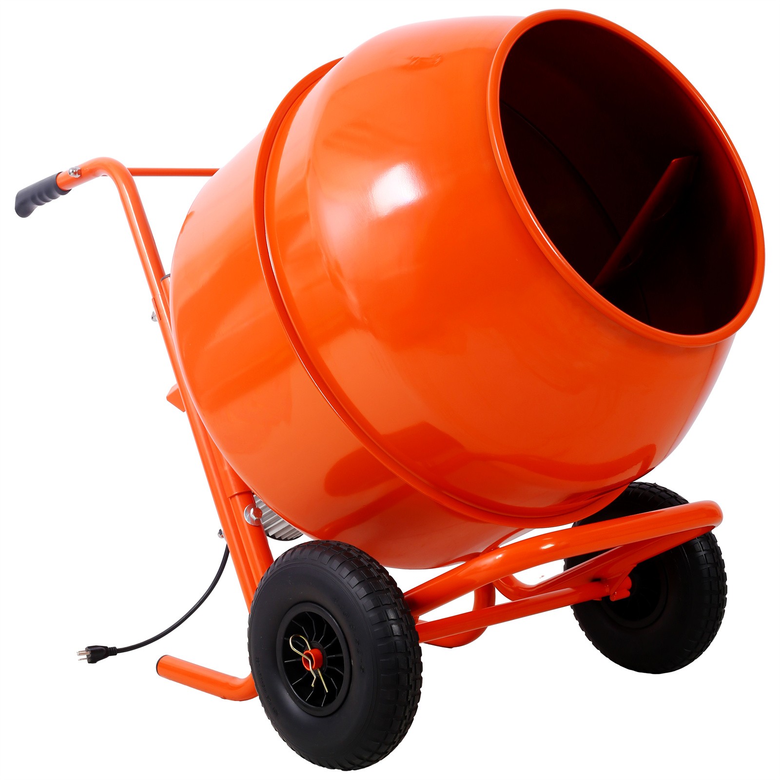Portable 8 cu. ft/224L Electric Concrete Cement Mixer Machine with Wheel