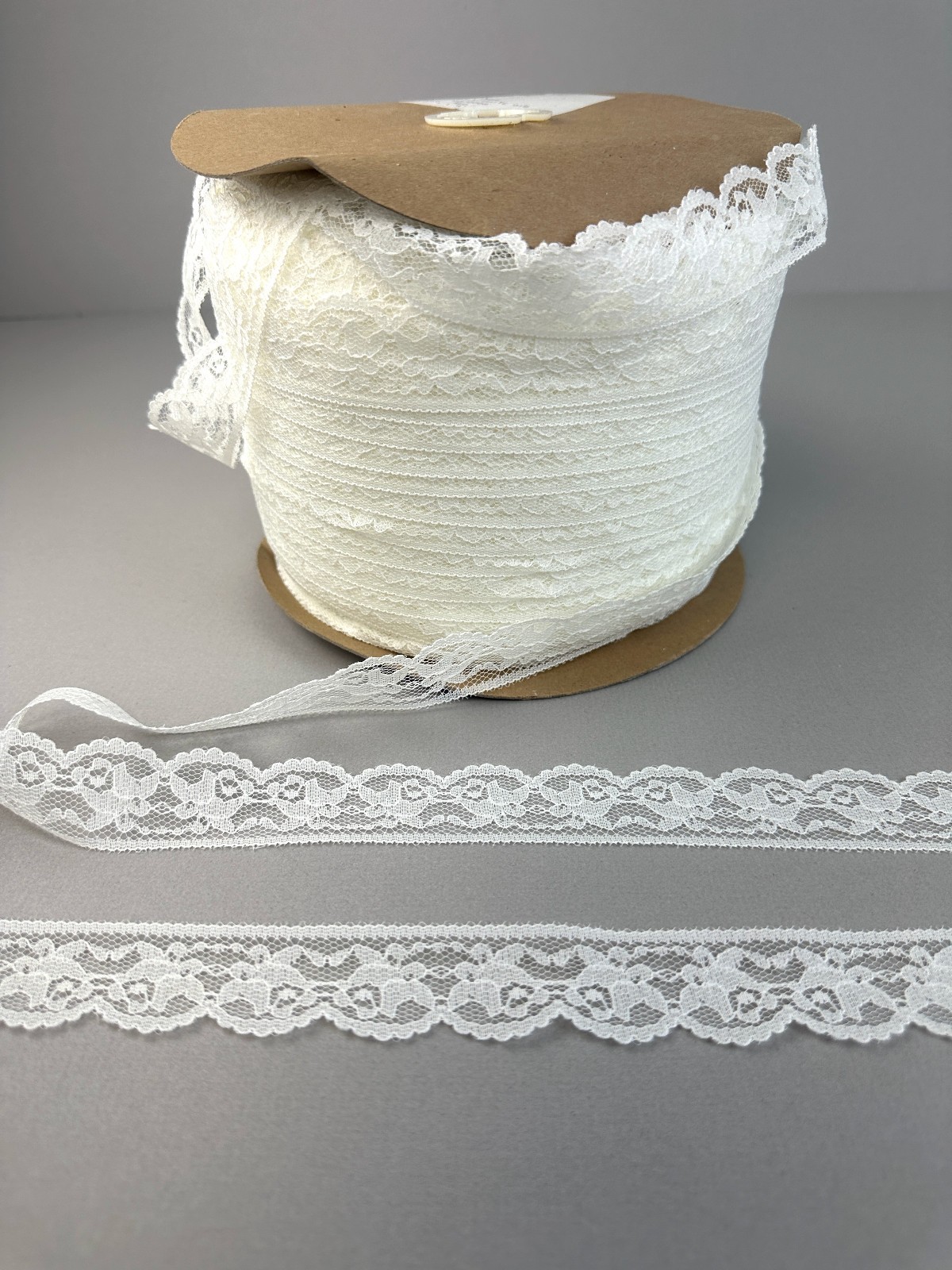 Lace Trim Spool 1/4"W 380 YDs 1 Spool Sewing Lingerie/ Klauber Brothers