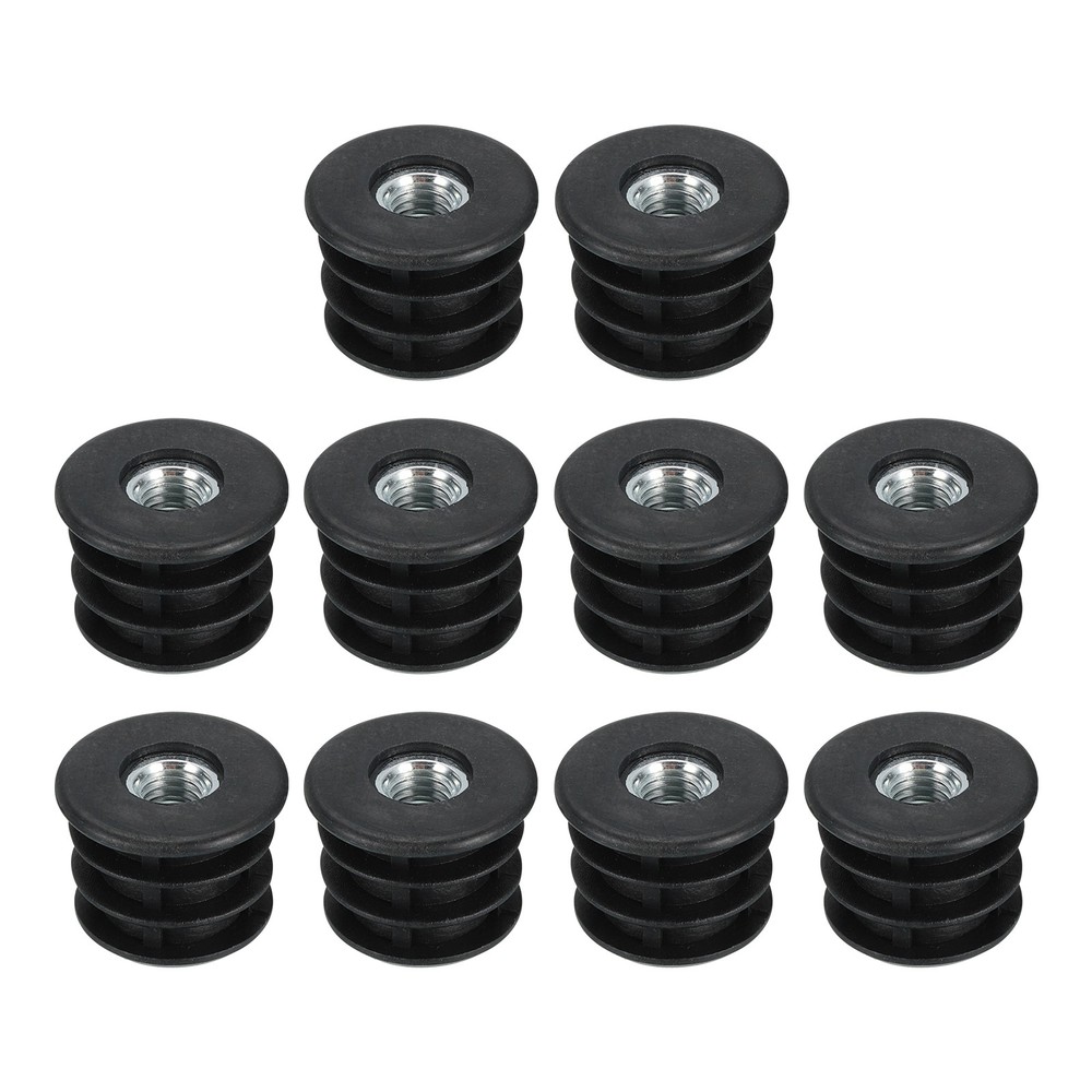 10Pcs Caster Insert with Thread, 25mm/0.98" M8 Thread
