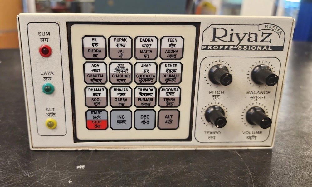 Riyaz Master Professional Electronic Tabla Drum & Rhythm Machine Tested Working
