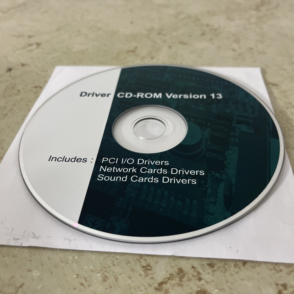 Driver CD-Rom Version 13 Network Card Drivers PCI I/0 DRIVERS