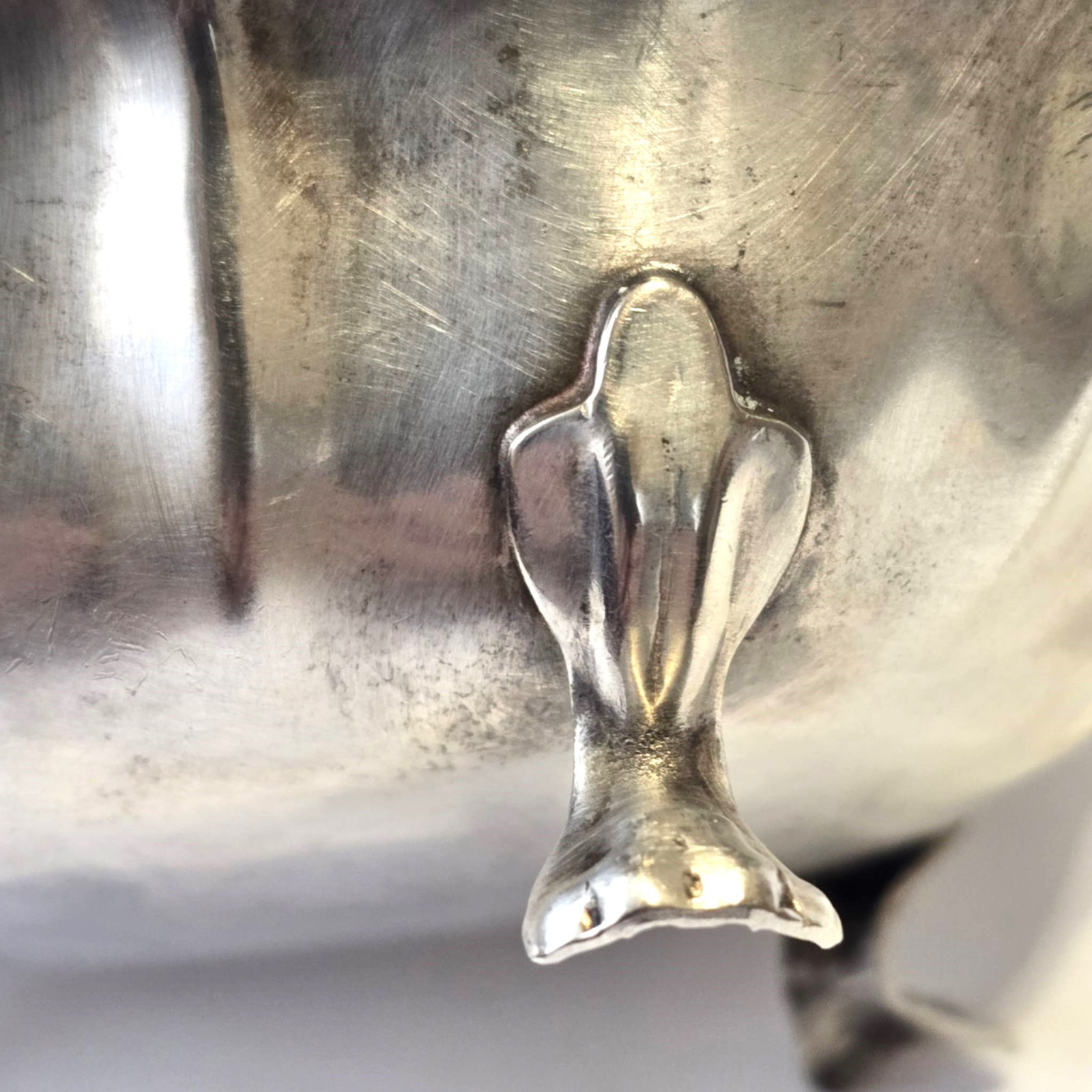 Christian Dior Silver Plated Footed Bowl Vintage Trinket Vanity Dish