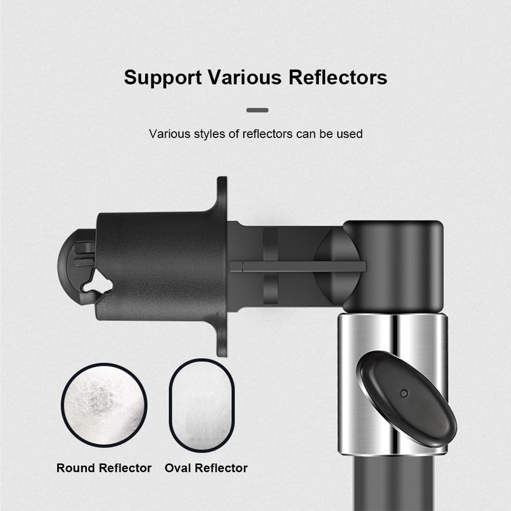 2 Pack Reflector Holder Clips Backdrop Clamp For Studio 5/8 Stud Adapter