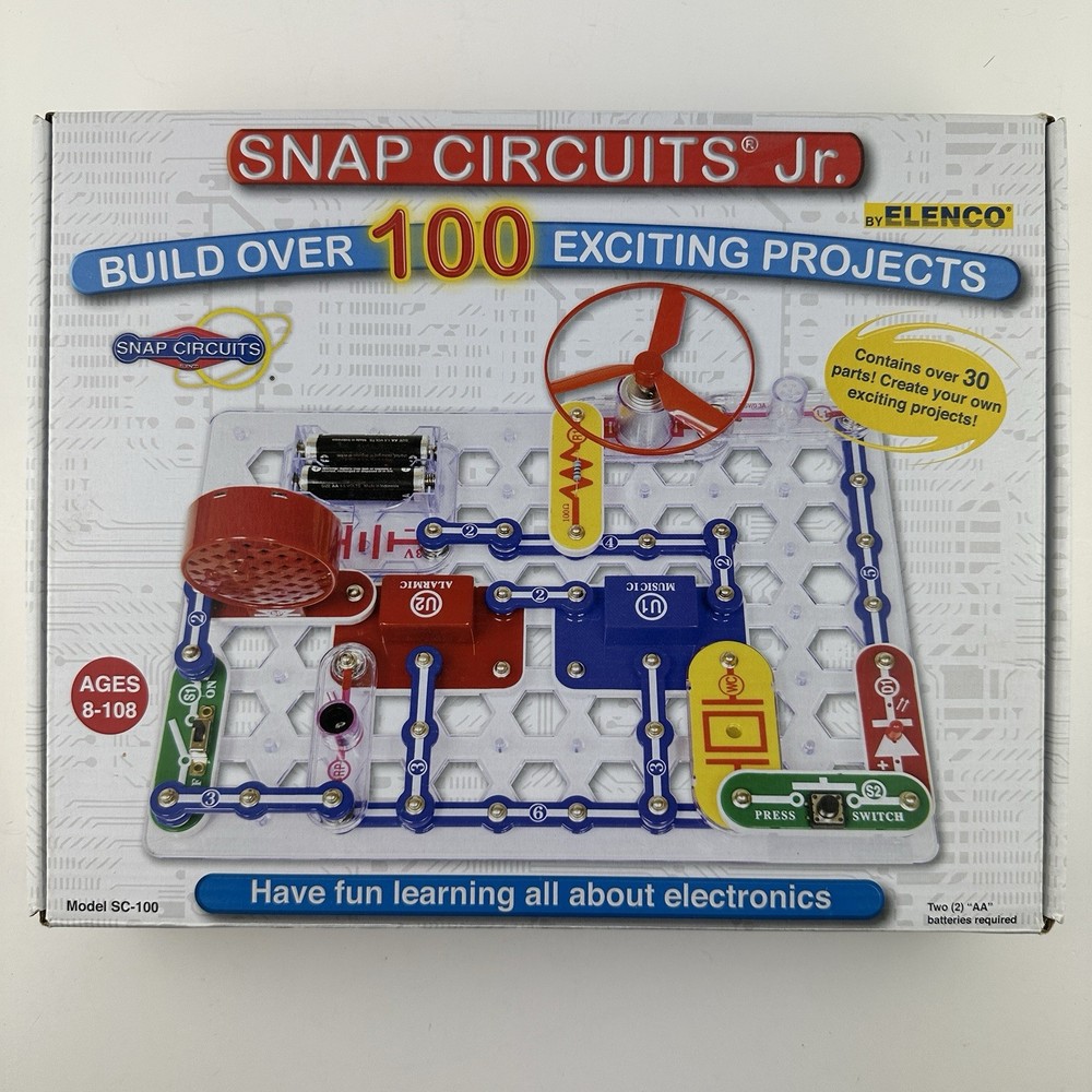 Elenco Snap Circuits Junior STEM Build Over 100 Electronic Projects Complete