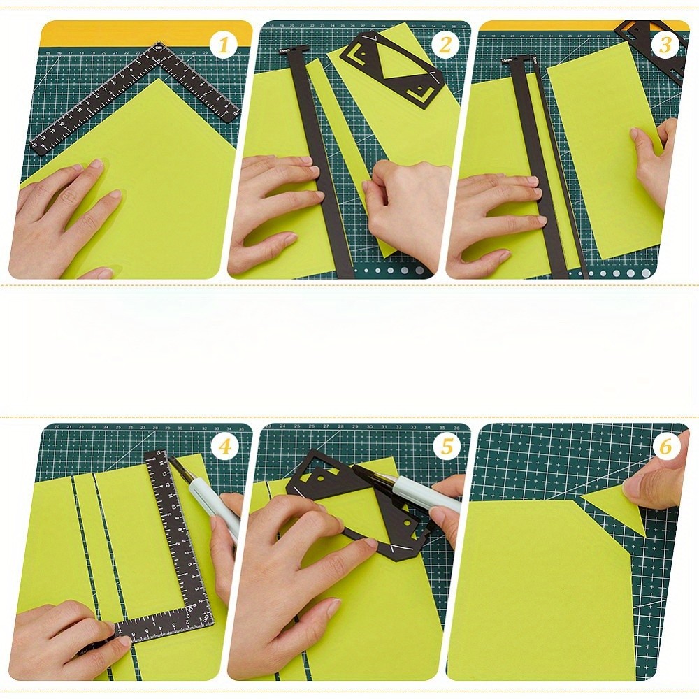 1set Acrylic Binding Tools set include Rule & Corner Miter & Eyelet Guide Tool