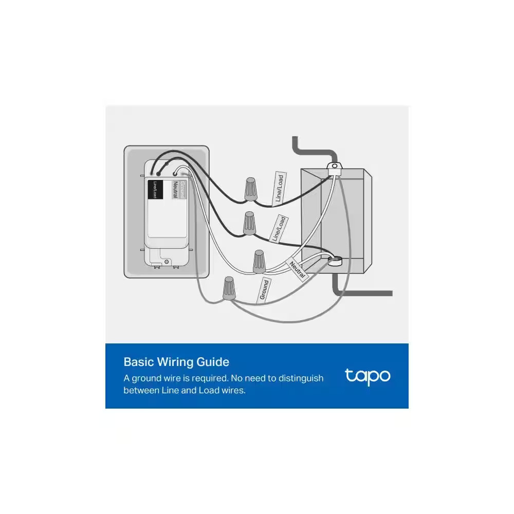 Smart Wi-Fi Light Switch with Matter, White