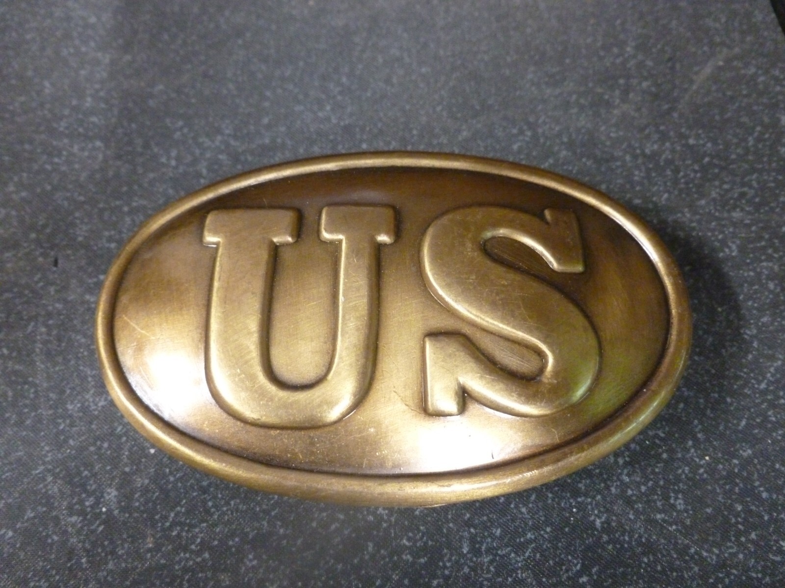 US Military Civil War Brass Belt Buckle ONLY Union Army 3" Replica
