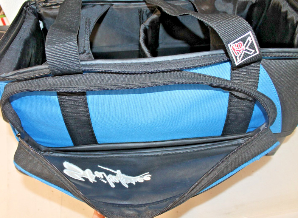 Strikeforce KR Eliminator Double Roller Bowling Bag-Blue 8920-02 (READ)