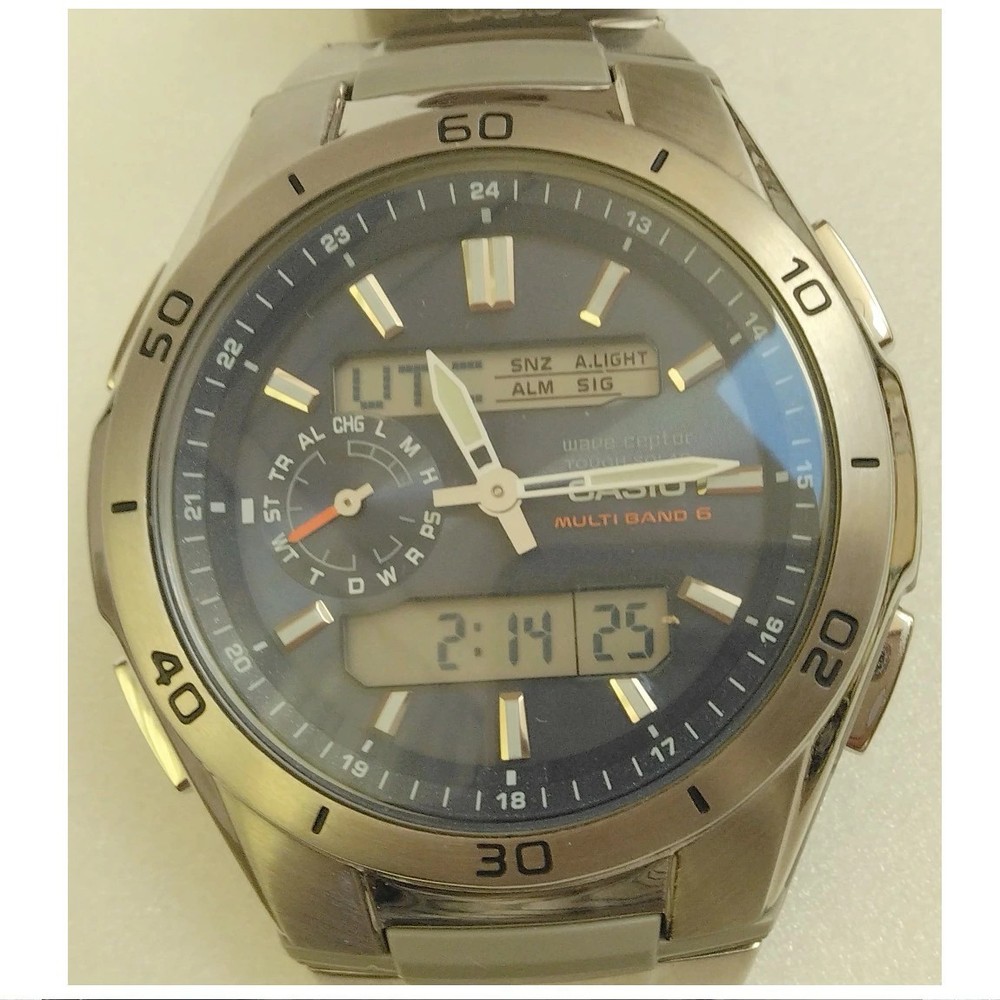 Used   Fully Functional  CASIO Casio Men s Watch Wave Ceptor Multi Band 6 Tough
