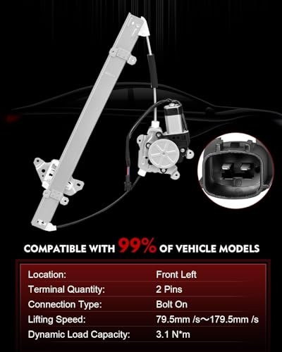 Front Left Driver Side Power Window Regulator with Motor for:-Nissan Frontier