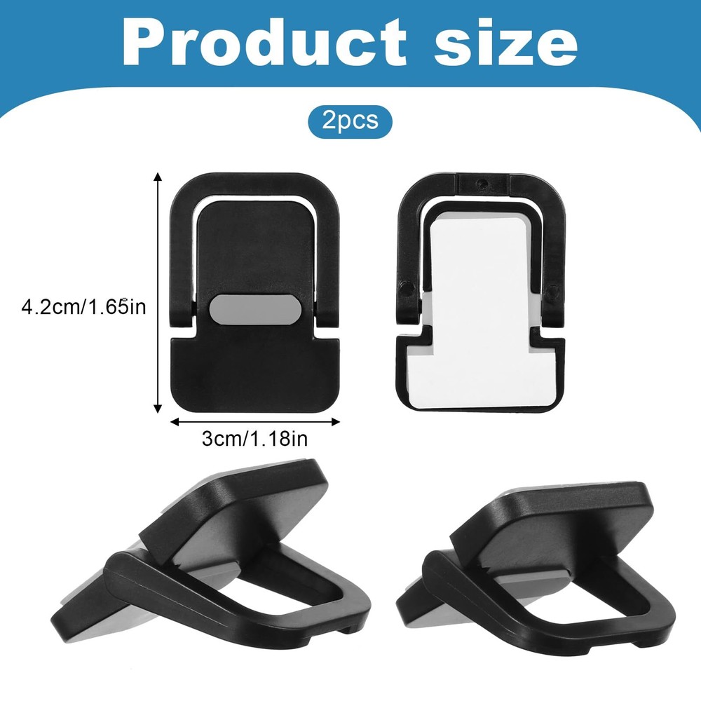 2Pcs Self-Adhesive Mini Portable Laptop Stand Foldable Portable Computer Keyb...