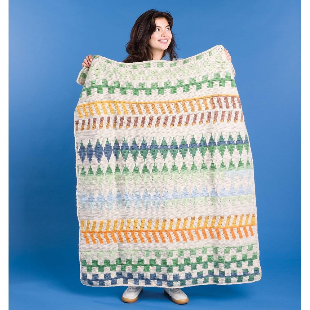 Caron® Geometry Lessons Blanket Crochet Kit