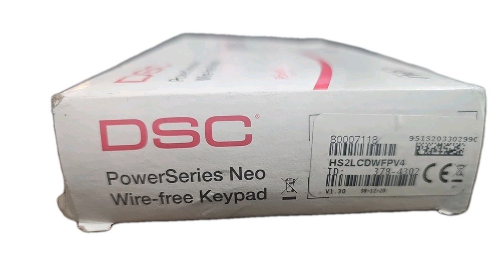 DSC PowerSeries Neo Wireless Security Keypad PowerG HS2LCDWFPV4