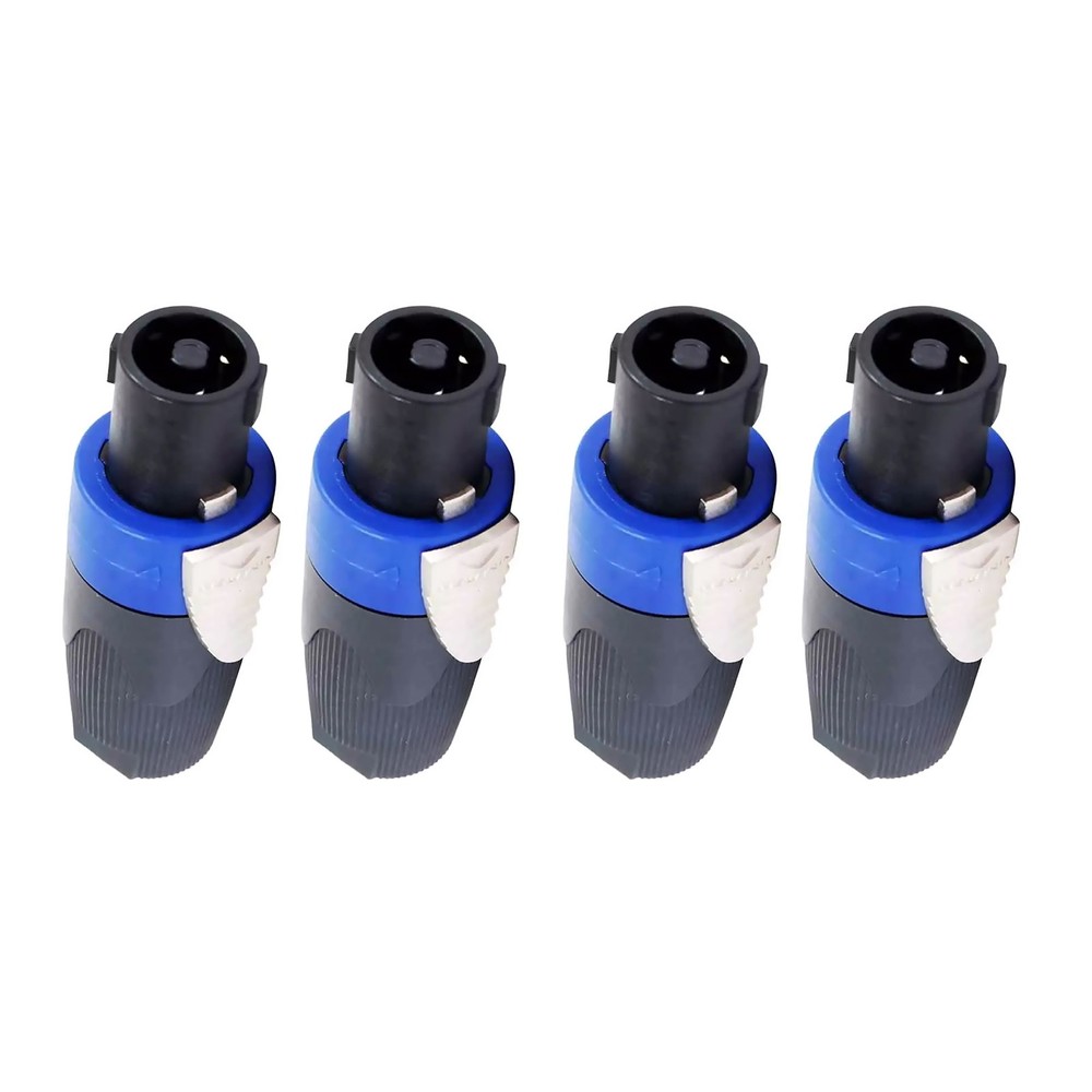 4pcs NL4FC Speaker 4 Pole Cable Plug Connector for Audio Speaker