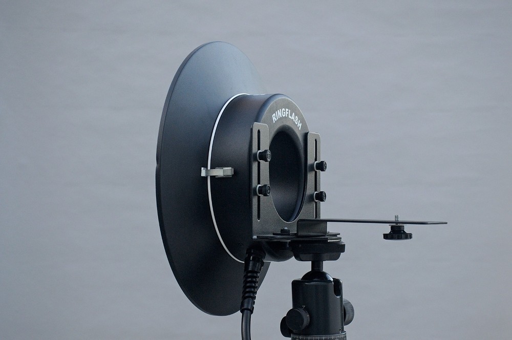 Bowens Ring Flash, 15" Diffuser, Camera Bracket, for Speedotron Black Line