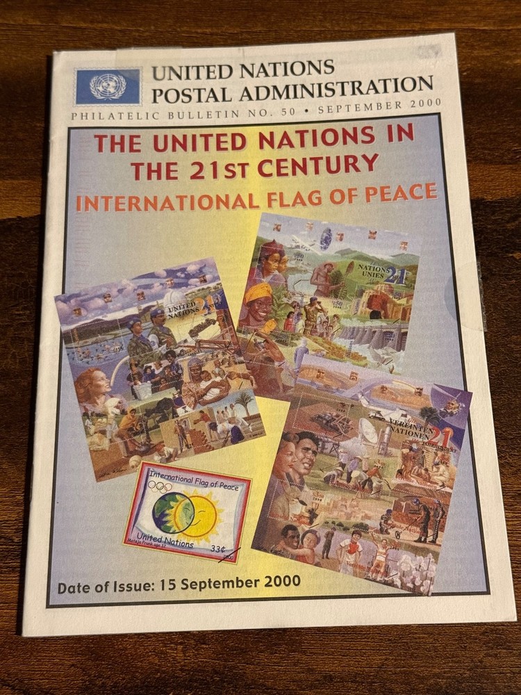United Nations Postal Administration, Philatelic Bulletin, No. 50, Sept 2000