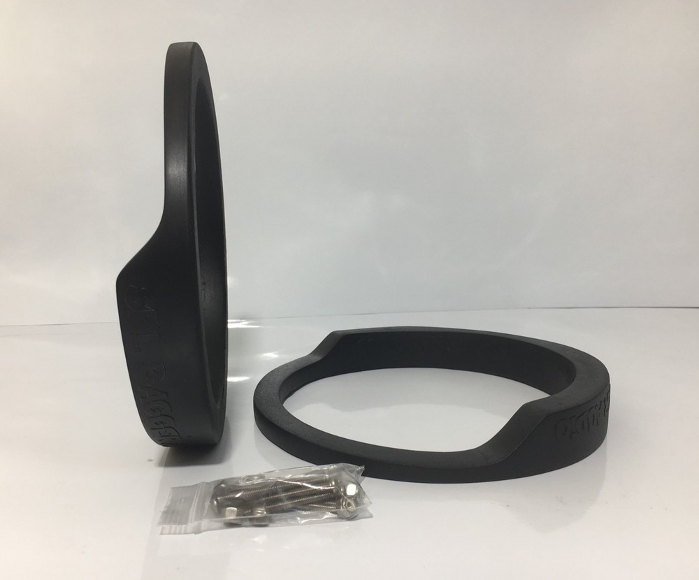 8" Front Harley Saddlebag Speaker Mounting Ring Adapters 1994-2013