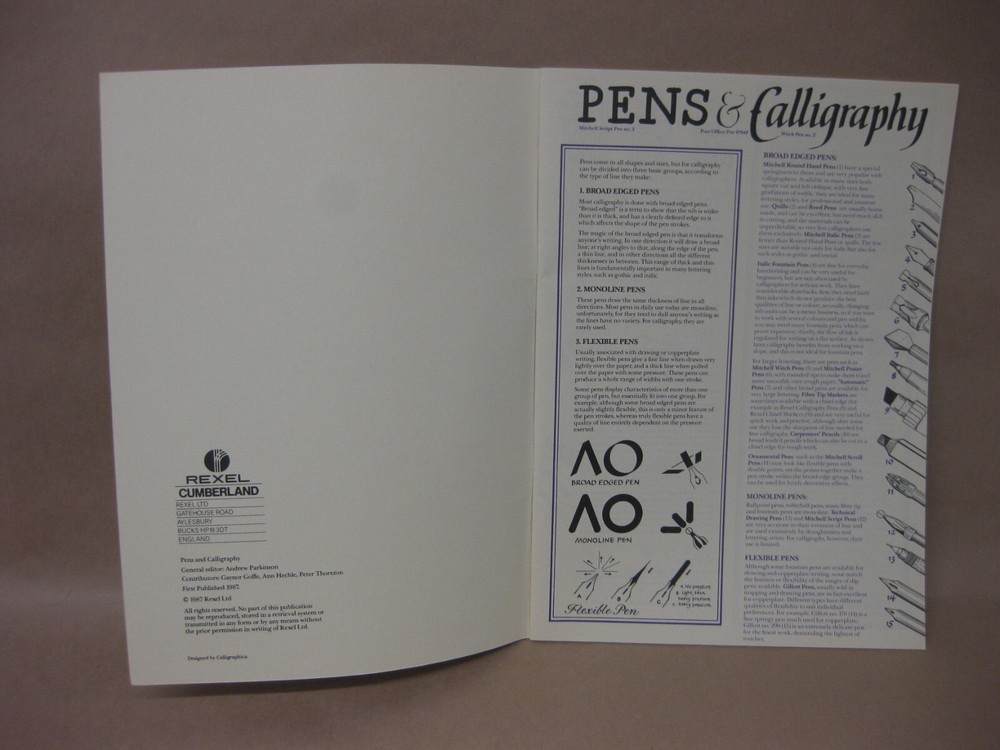 Calligraphy Bundle~ William Mitchell Guide / Daler Paper / Dryad Calligraphy Kit