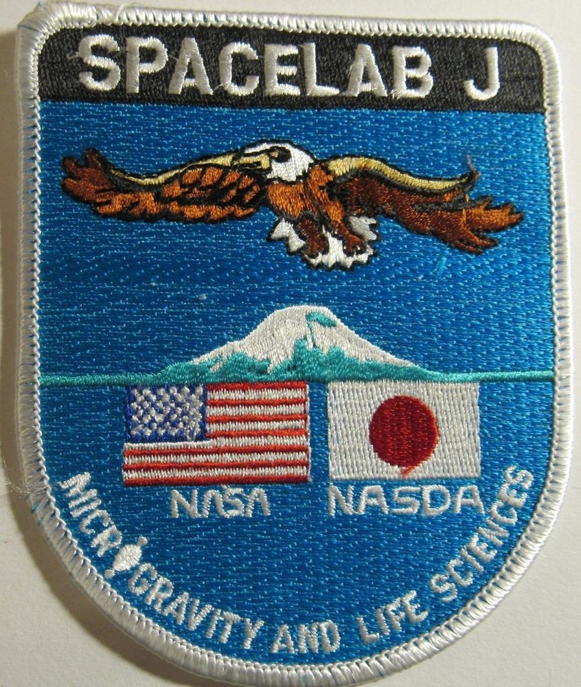 SPACE SHUTTLE STS-47 PAYLOAD PATCH SPACELAB J NASA NADSA MICROGRAVITY LIFE SCIEN