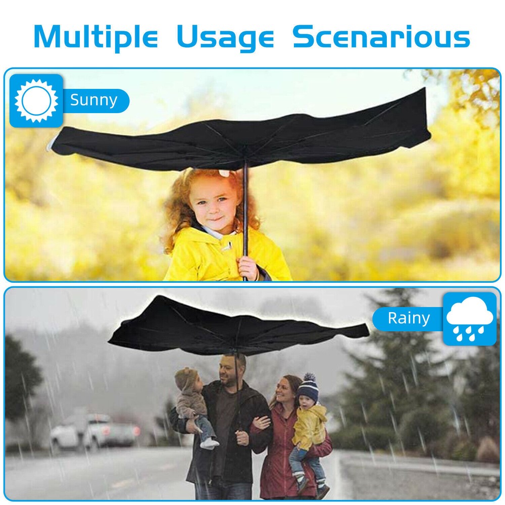 Car Windshield Sun Shade Umbrella Front Window Cover Visor Umbrella Foldable