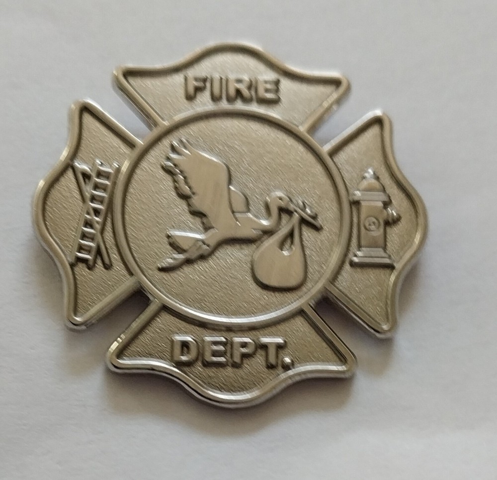 FD Fire Department  STORK PIN