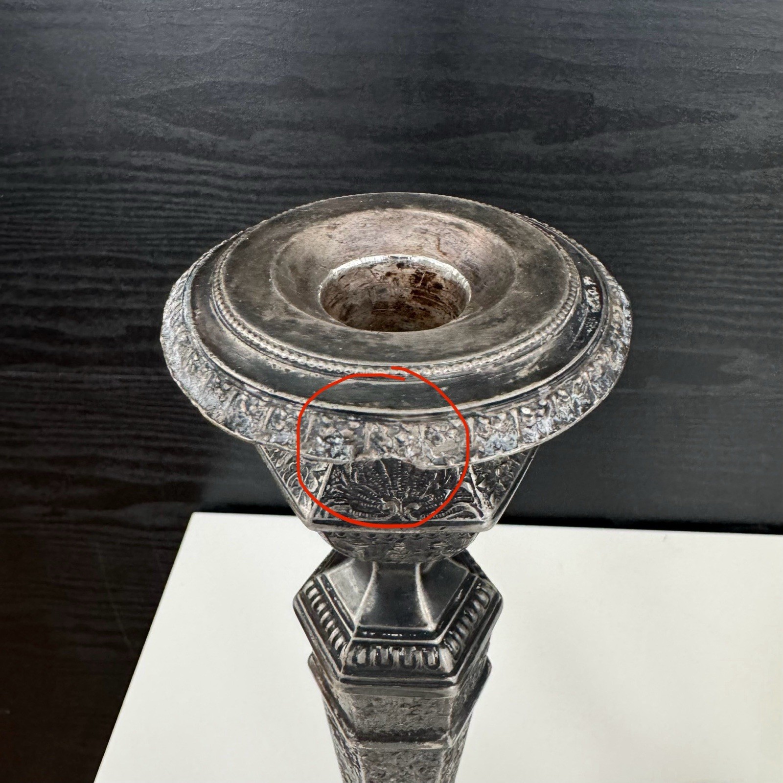 Vintage Ornate 12" Stamped DERBY S P Co Silverplate Candlestick Holders #2547