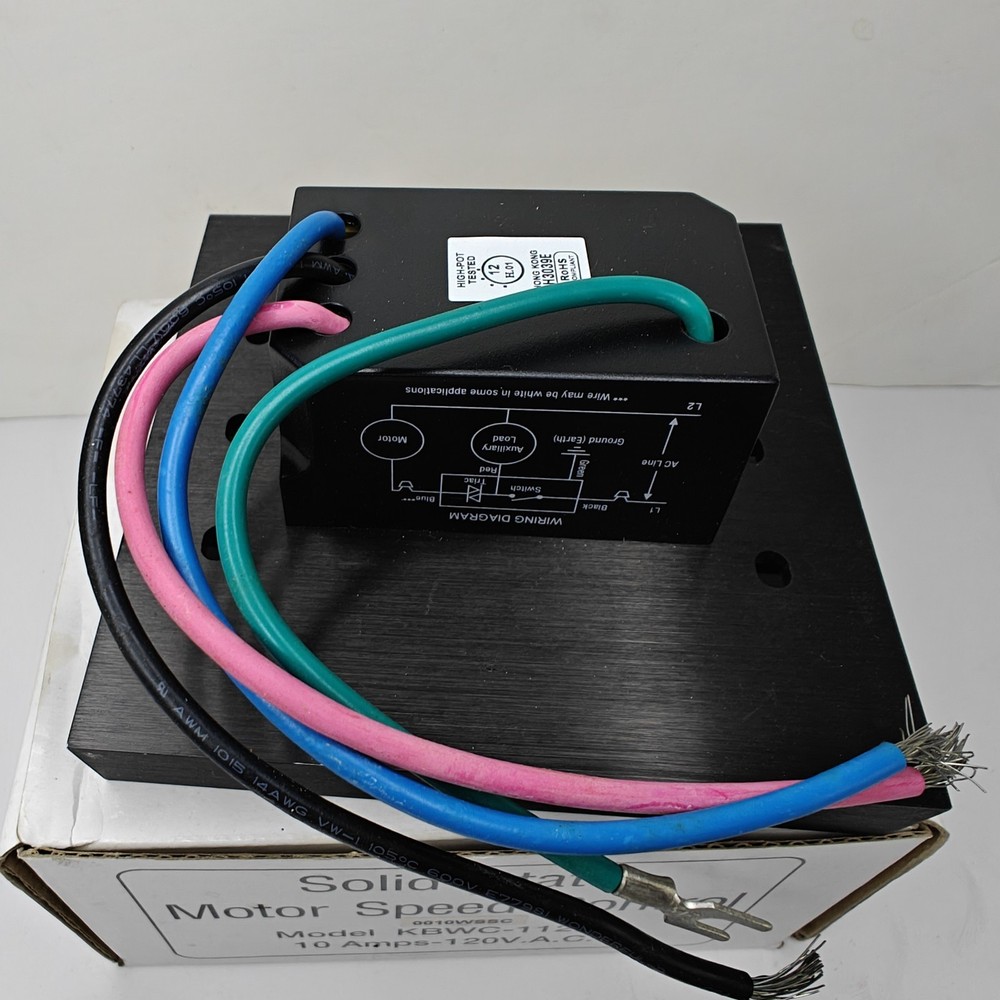 New KB Electronics KBWC-112LK Solid State Motor Speed Control - Missing Knob
