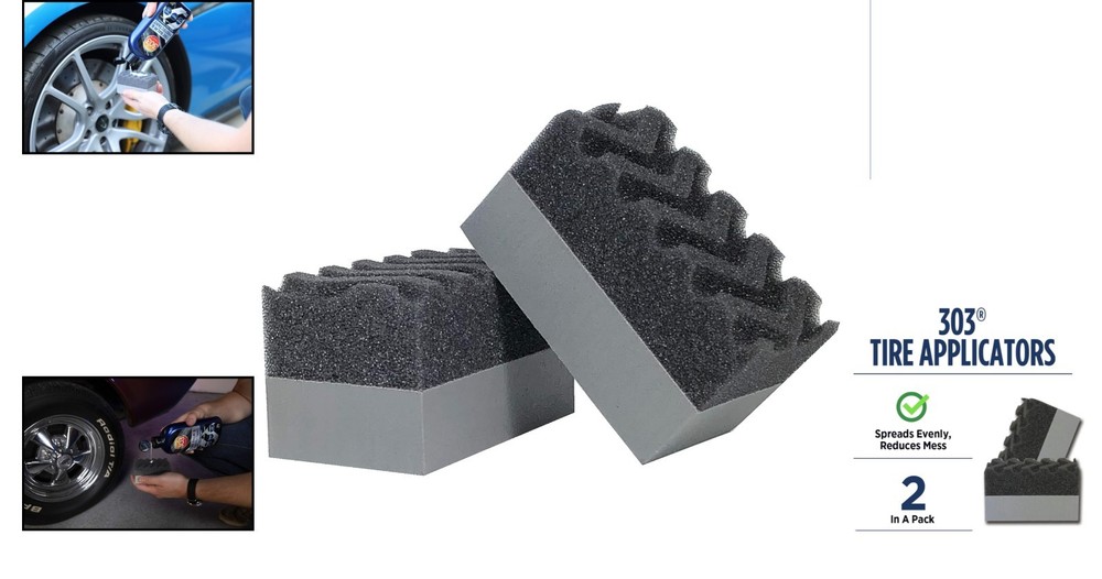 Multi-Use Tire Shine Applicators - 2 Pack | Effective Product Application