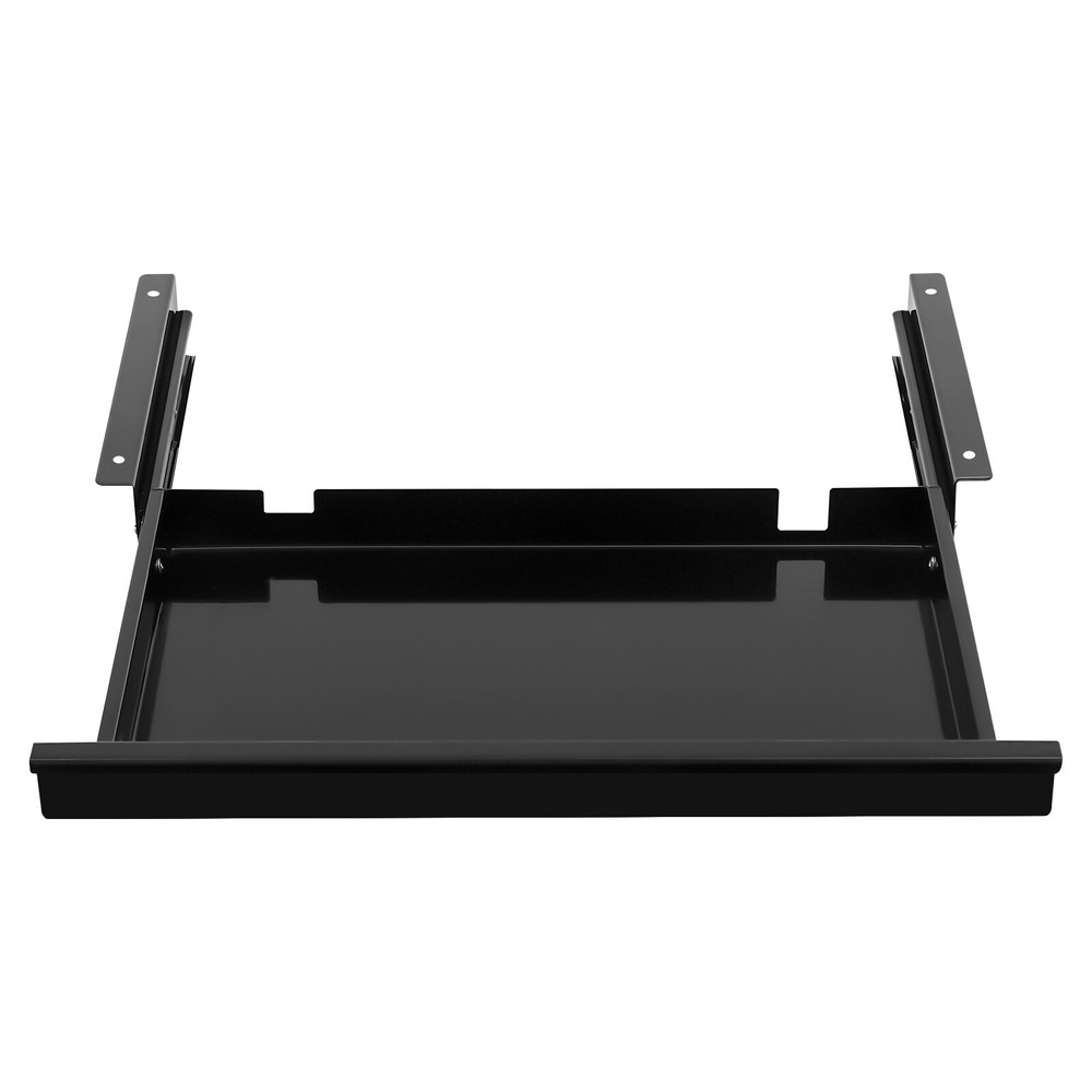 Under Desk Sliding Pull-Out Drawer Organizer for Efficient Workspace Storage