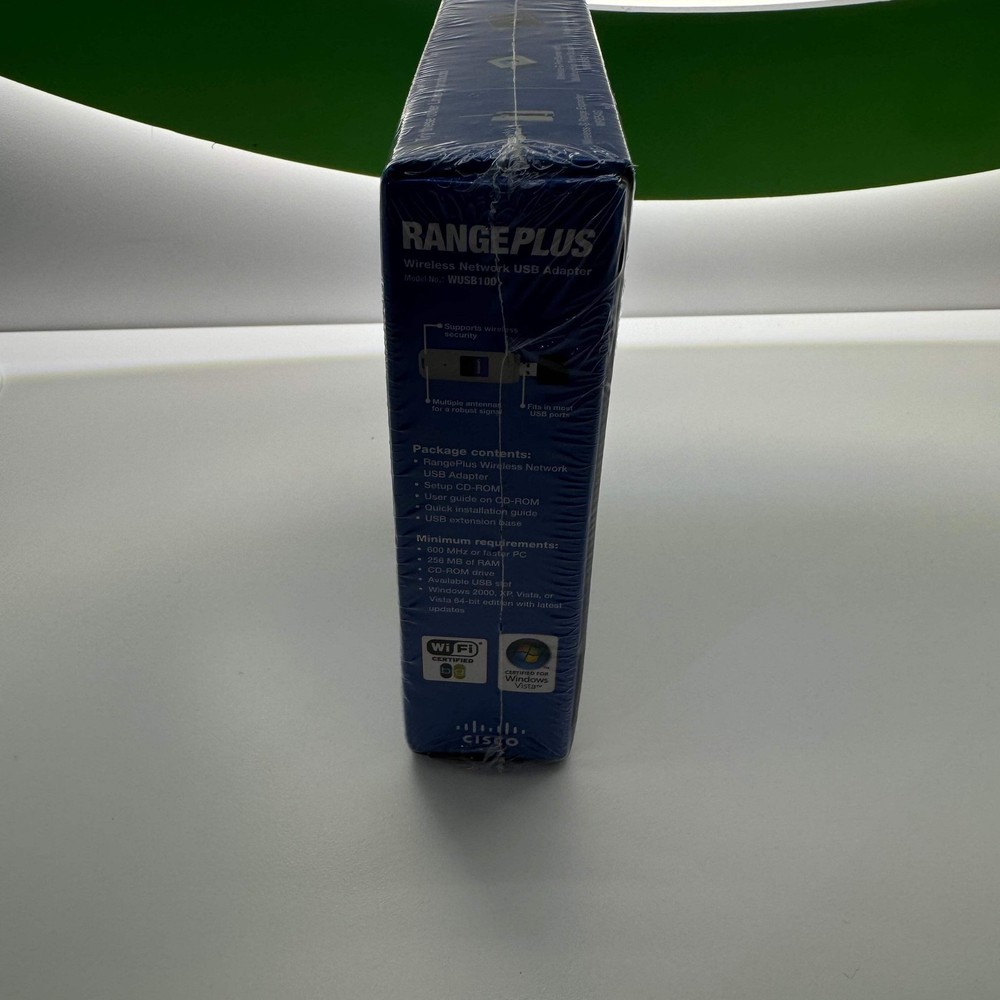 New Cisco Range Plus USB Network Adapter WUSB100