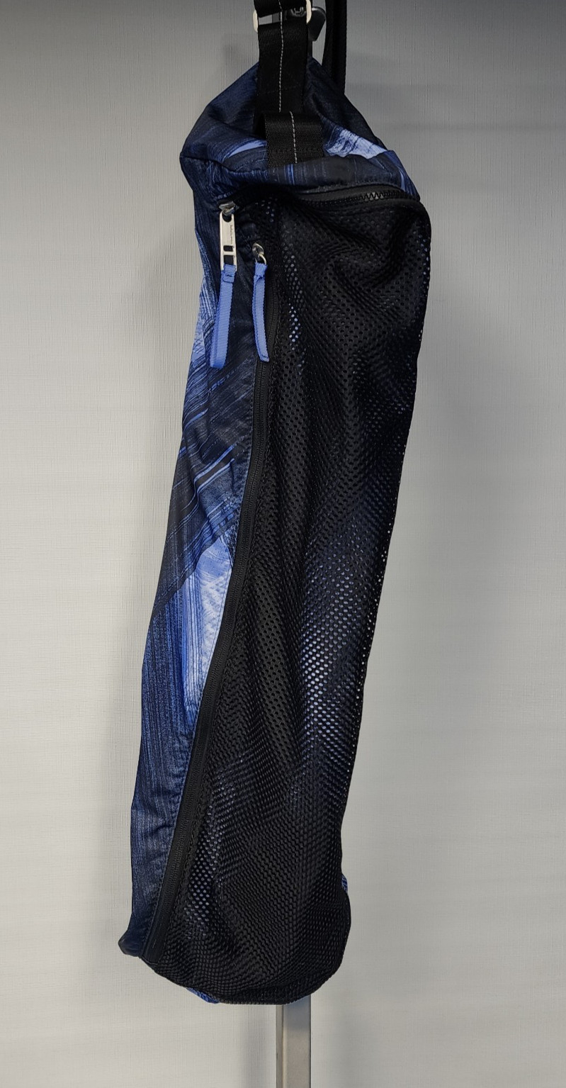 Lululemon Drishti Yoga Tote Wind Chill Sprinkler Black / Black Mat Bag 30" O/S