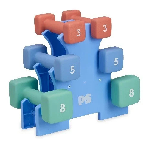 Popsugar 32lb Dumbbell Weight Rack Kit