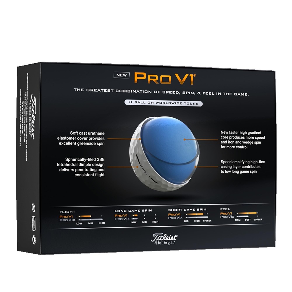 Titleist Pro V1 Low Numbers White