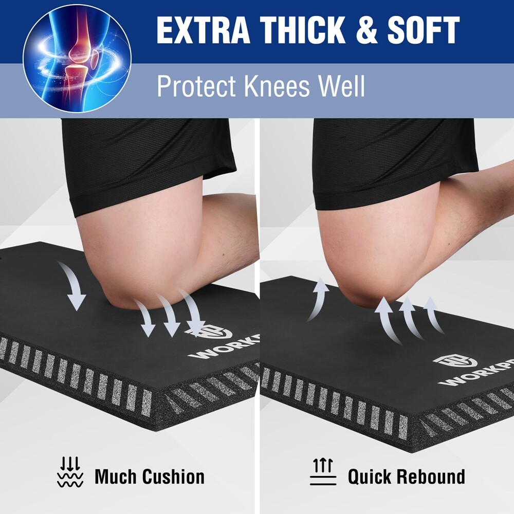 WORKPRO Extra Thick Kneeling Pad Soft Foam Knee Cushioning for Workout Supplies