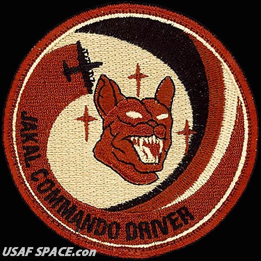 USAF 17TH SPECIAL OPERATIONS SQ -JACKAL COMMANDO DRIVER- ORIGINAL DESERT PATCH